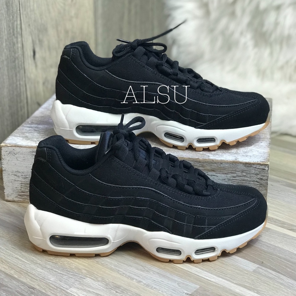 Nike Air Max 95 Black Anthracite White W AUTHENTIC - Picture 3 of 7
